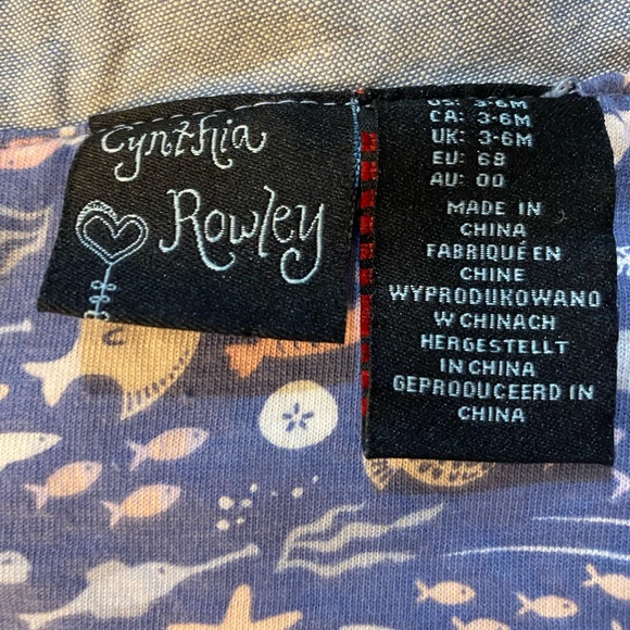 cynthia rowley 3-6 rain coat poncho - Picture 7 of 8